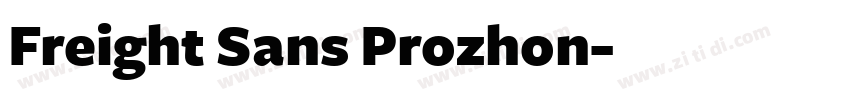 Freight Sans Prozhon字体转换